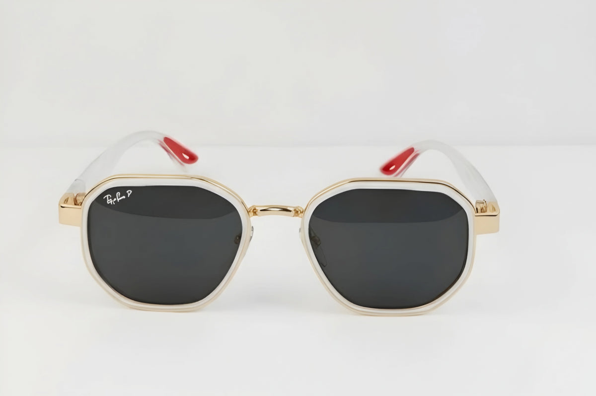 🏎️✨ RAY BAN SCUDERIA FERRARI RB3674 | EDICIÓN COLECCIONISTA TRANSPARENTE & ORO