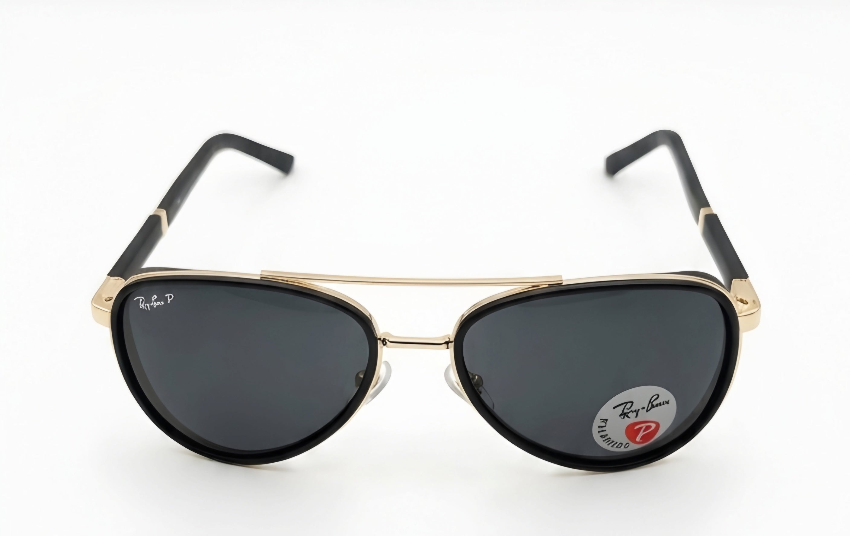 🔥 RAY-BAN RB3683 POLARIZED – BLACK & POLISHED GOLD 🔥