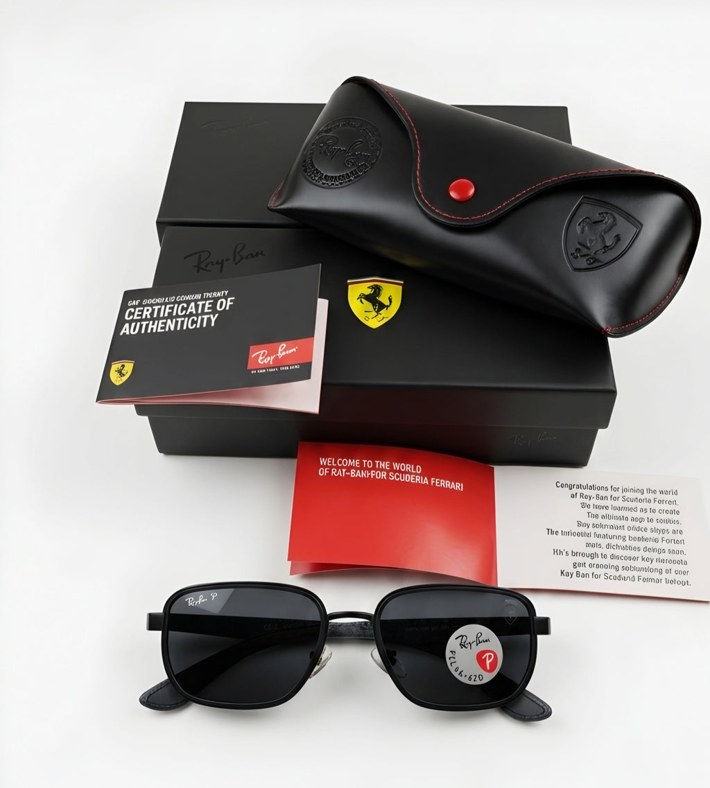 🏎️ Ray-Ban x Scuderia Ferrari (Edición Fibra de Carbono) 🏎️
