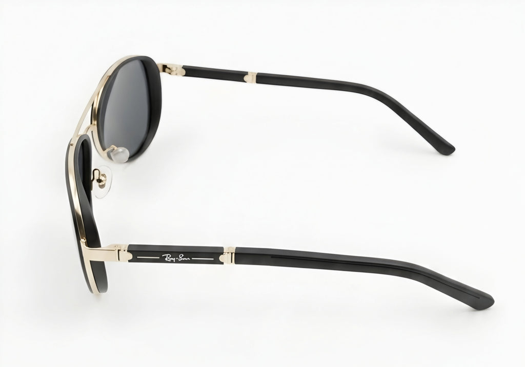 🔥 RAY-BAN RB3683 POLARIZED – BLACK & POLISHED GOLD 🔥