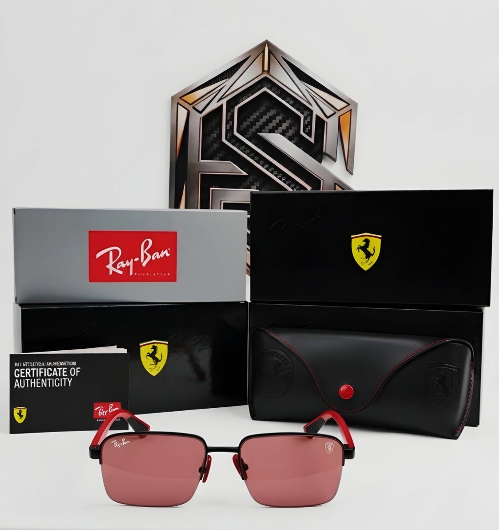Ray-Ban x Scuderia Ferrari Square (Edición Especial Rojo Testarrosa)