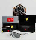 Ray-Ban x Scuderia Ferrari Shield Performance (Edición Humo / Gris Translúcido)