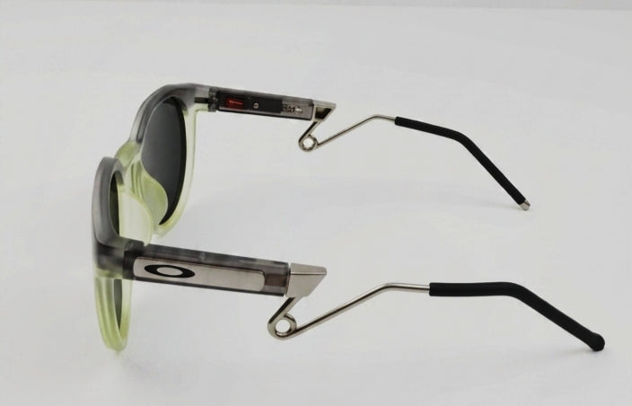 🔥 OAKLEY HSTN METAL – MATTE GREY SMOKE & CITRON CLEAR (PRIZM BLACK POLARIZED) 🔥