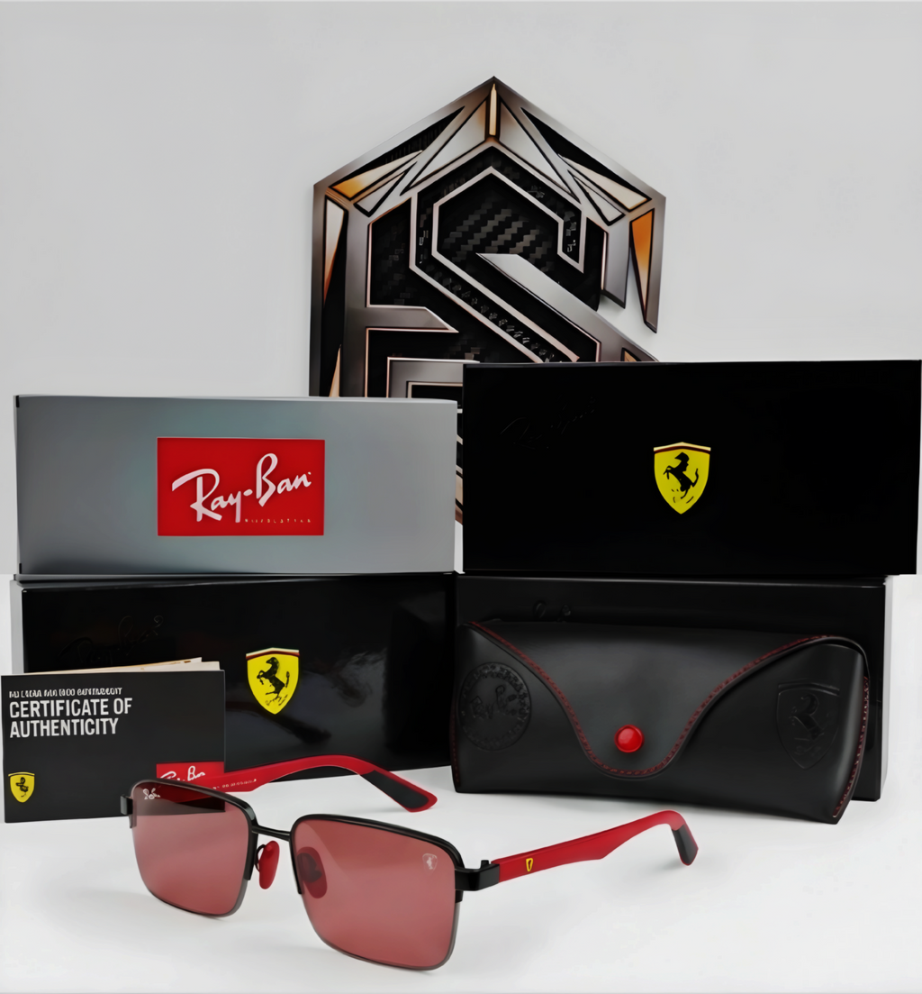 Ray-Ban x Scuderia Ferrari Square (Edición Especial Rojo Testarrosa)