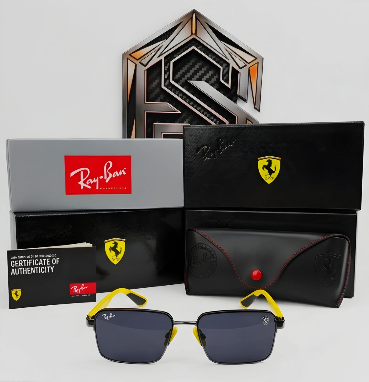 Ray-Ban x Scuderia Ferrari Square (Modena / Edición Especial) (Ref: RB3648M)