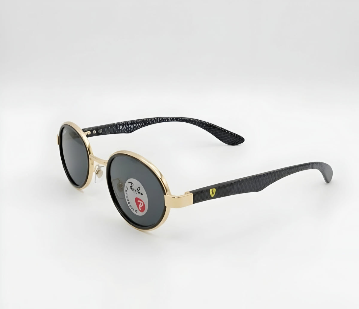 RayBan x Ferrari Oval / Fibra De Carbono/ Marco Dorado (Ref: RB32112)