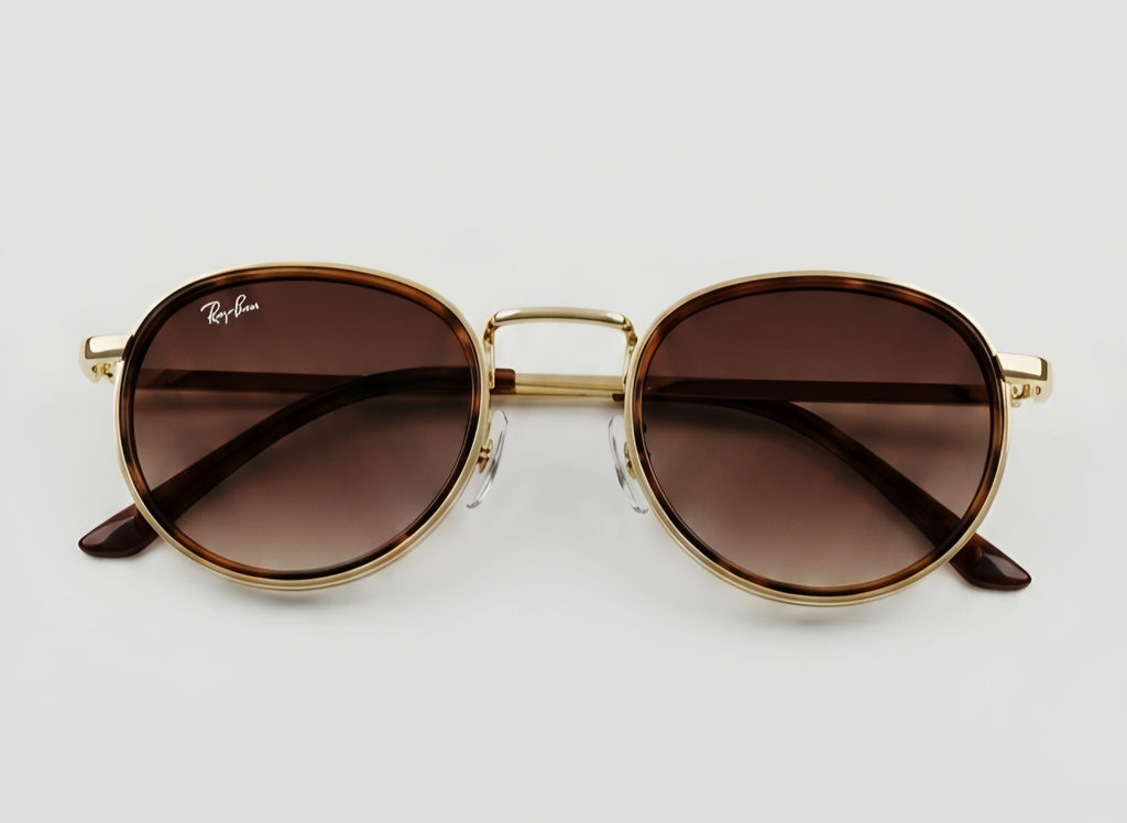 🔥 RAY-BAN ROUND METAL GOLD & HAVANA | ¡EL LUJO RETRO QUE NO PASA DE MODA! 🔥