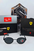 RayBan x Ferrari Oval / Fibra De Carbono/ Marco Negro (Ref: RB32112)