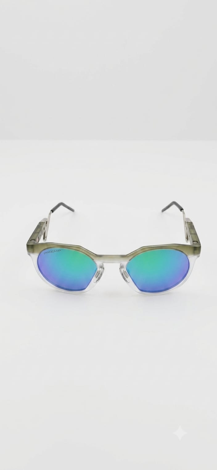 🔥 OAKLEY HSTN METAL – MATTE OLIVE INK & CLEAR (PRIZM POLARIZED SAPPHIRE / JADE) 🔥