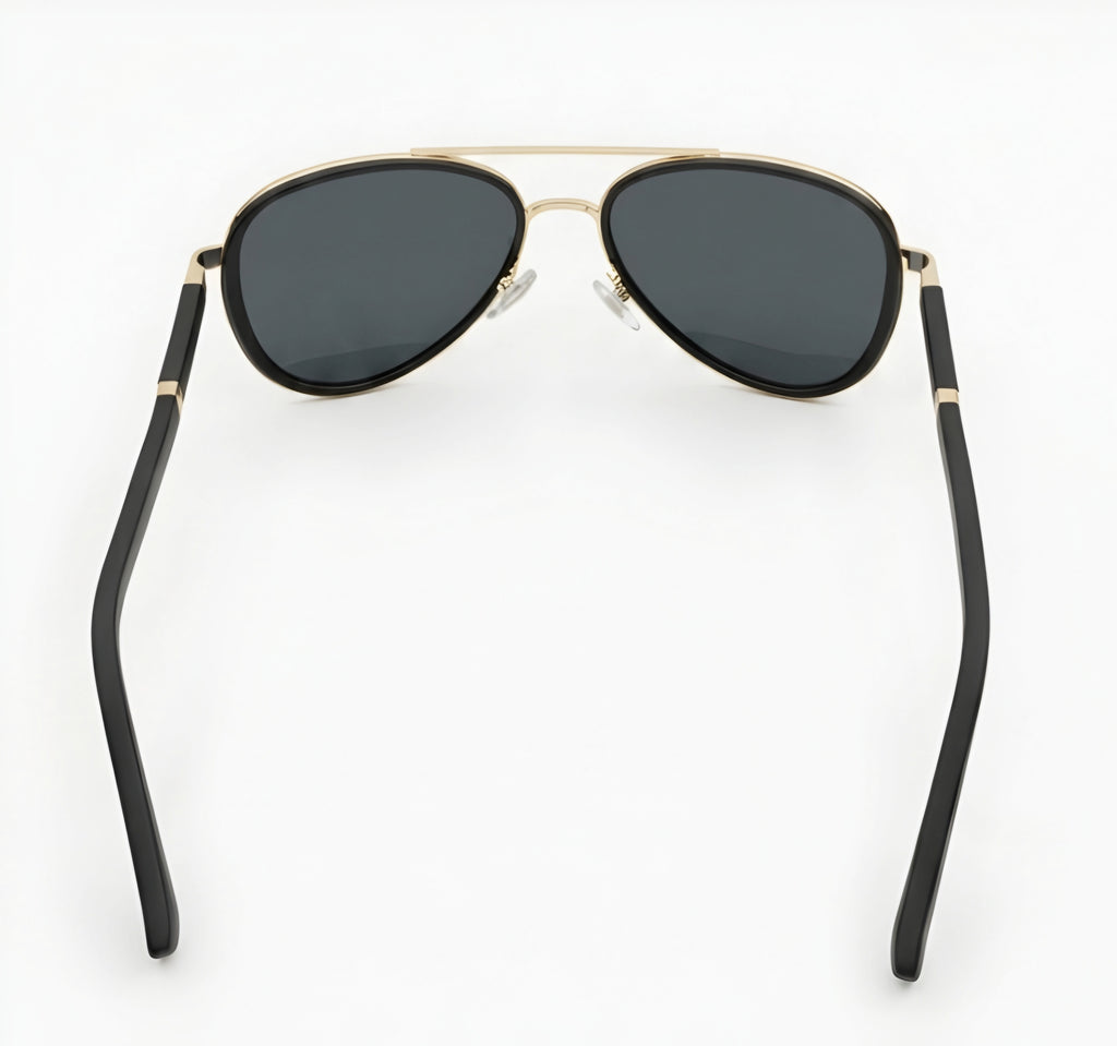 🔥 RAY-BAN RB3683 POLARIZED – BLACK & POLISHED GOLD 🔥
