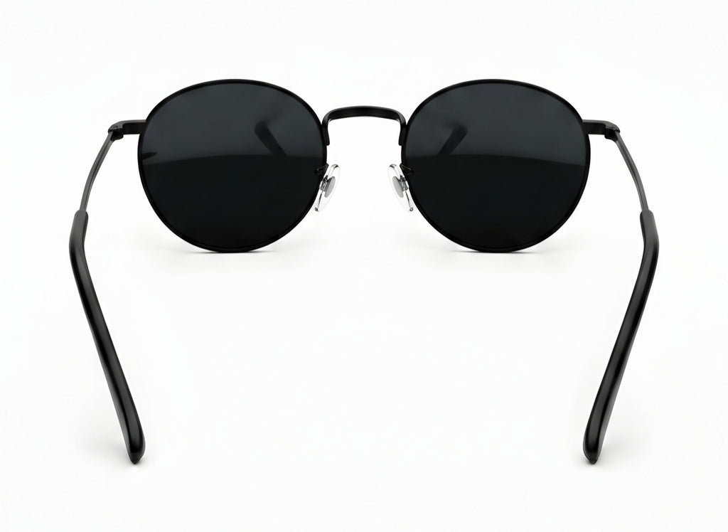 🔥 RAY-BAN ROUND METAL POLARIZED – TOTAL MATTE BLACK 🔥