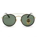 🔥 RAY-BAN RB3647 DOUBLE BRIDGE - MARCO DORADO & CRISTALES VERDES G-15 🔥