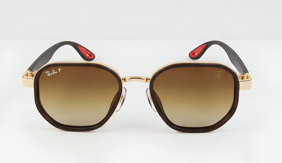 🏎️✨ RAY-BAN SCUDERIA FERRARI RB3674 | EDICIÓN COLECCIONISTA CAFÉ & ORO