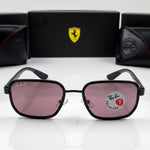 🏎️ Ray-Ban x Scuderia Ferrari (Edición Fibra de Carbono) 🏎️ Marco Negro - Lente Rojo