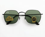 🔥 RAY-BAN RB3694 HEXAGONAL – METAL NEGRO & VIDRIO VERDE G-15 (DIAMOND HARD) 🔥