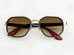🏎️✨ RAY-BAN SCUDERIA FERRARI RB3674 | EDICIÓN COLECCIONISTA CAFÉ & ORO