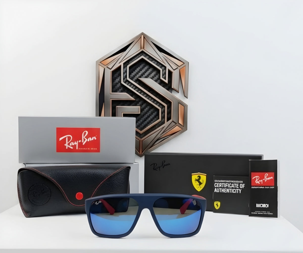 🏎️🔥 RAY-BAN X SCUDERIA FERRARI – EDICIÓN ESPECIAL SPORT SHIELD
AZUL MATE & ROJO RACING | LENTES ESPEJO AZUL