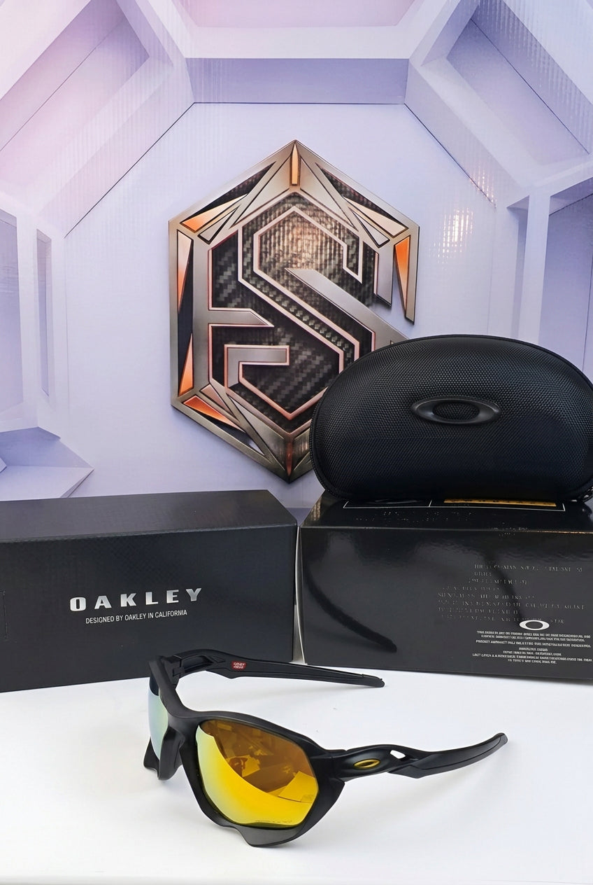 ⚡ OAKLEY PLAZMA OO9019 – MATTE BLACK / PRIZM 24K GOLD POLARIZED ⚡