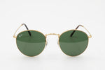 🔥 🔥 RAY-BAN ROUND METAL RB 3447 – EL ESTILO RETRO QUE NUNCA PASA DE MODA - MARCO DORADO VIDRIO VERDE  🔥