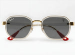 🏎️✨ RAY BAN SCUDERIA FERRARI RB3674 | EDICIÓN COLECCIONISTA TRANSPARENTE & ORO