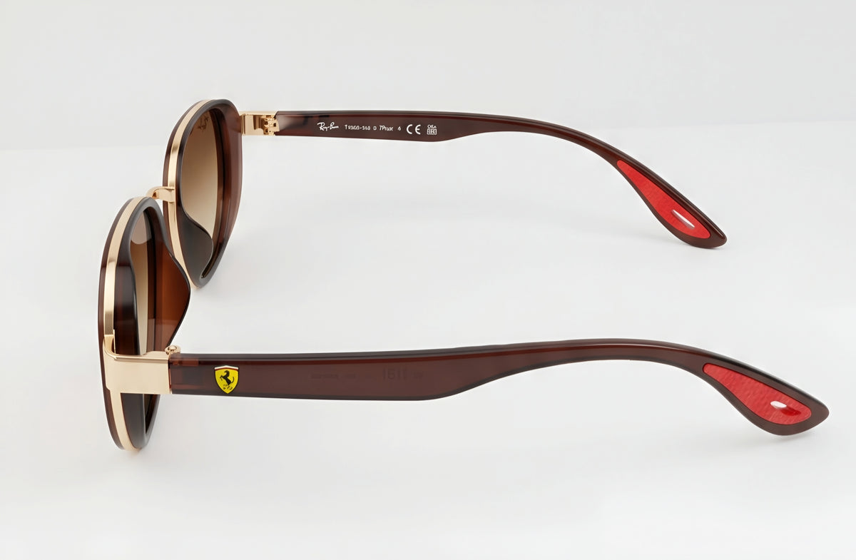 🏎️✨ RAY-BAN SCUDERIA FERRARI RB3674 | EDICIÓN COLECCIONISTA CAFÉ & ORO