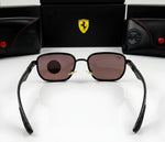 🏎️ Ray-Ban x Scuderia Ferrari (Edición Fibra de Carbono) 🏎️ Marco Negro - Lente Rojo
