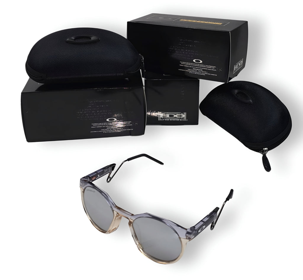 🔥 OAKLEY HSTN METAL – GREY SMOKE & AMBER CRYSTAL (PRIZM POLARIZED) 🔥