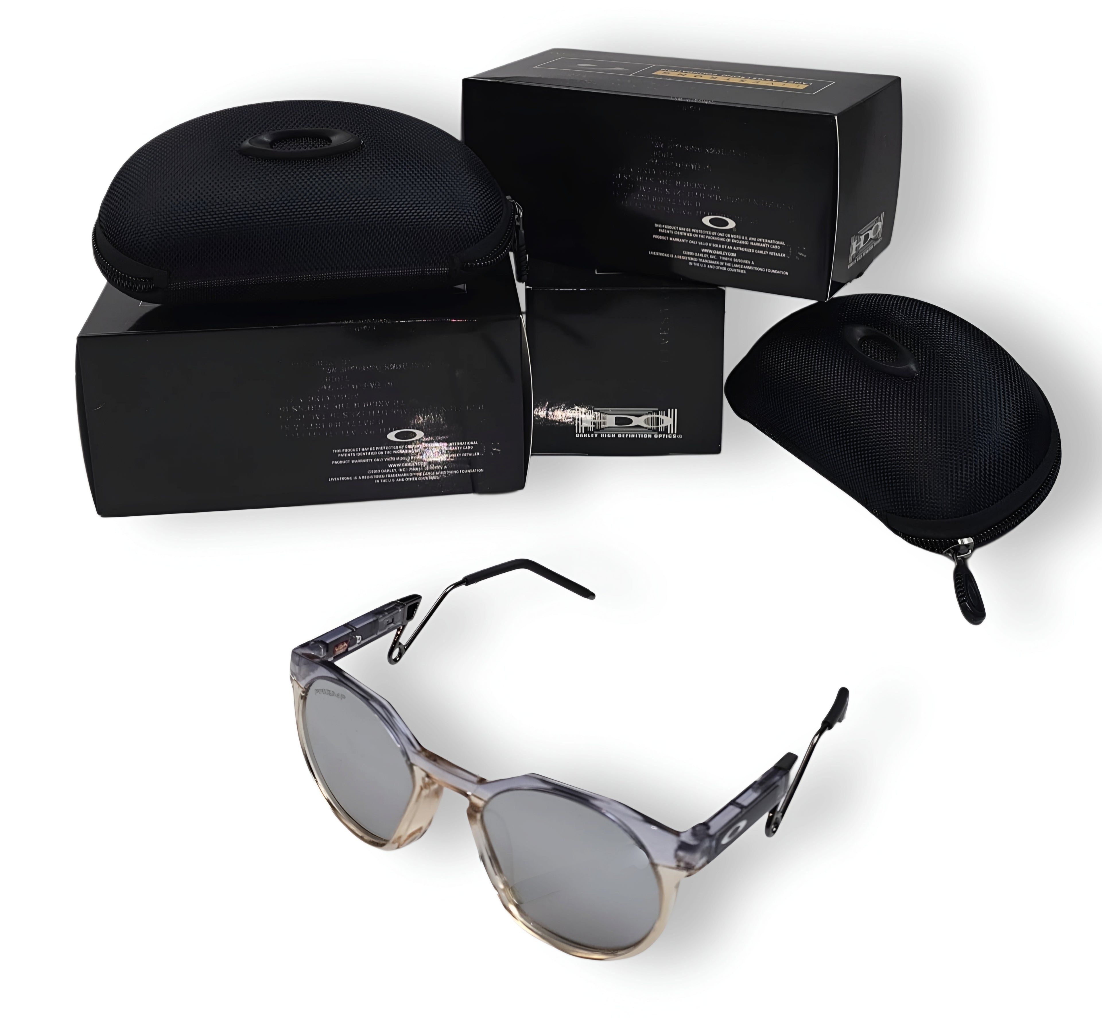 🔥 OAKLEY HSTN METAL – GREY SMOKE & AMBER CRYSTAL (PRIZM POLARIZED) 🔥