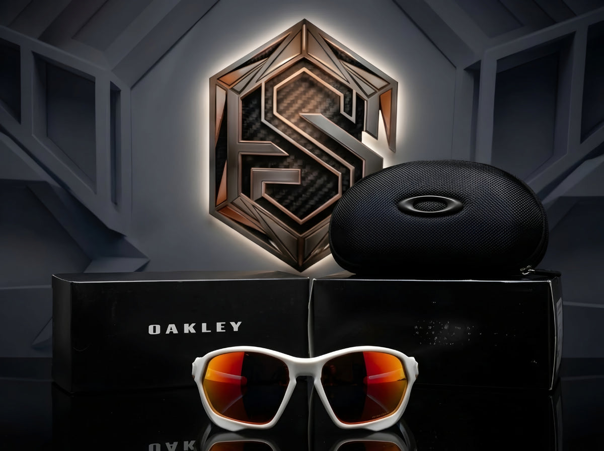 ⚡ OAKLEY PLAZMA OO9019 EDICIÓN ESPECIAL– MATTE WHITE / PRIZM RUBY SPORT EDITION ⚡