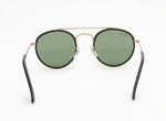 🔥 RAY-BAN RB3647 DOUBLE BRIDGE - MARCO DORADO & CRISTALES VERDES G-15 🔥