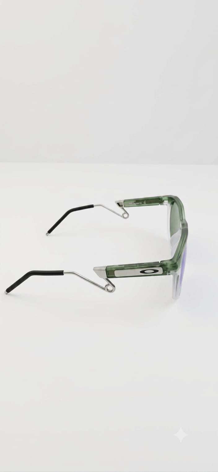 🔥 OAKLEY HSTN METAL – MATTE OLIVE INK & CLEAR (PRIZM POLARIZED SAPPHIRE / JADE) 🔥