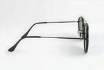 🔥 RAY-BAN RB3647 ROUND DOUBLE BRIDGE – BLACK / GREEN G-15 VIDRIO VERDE 🔥
