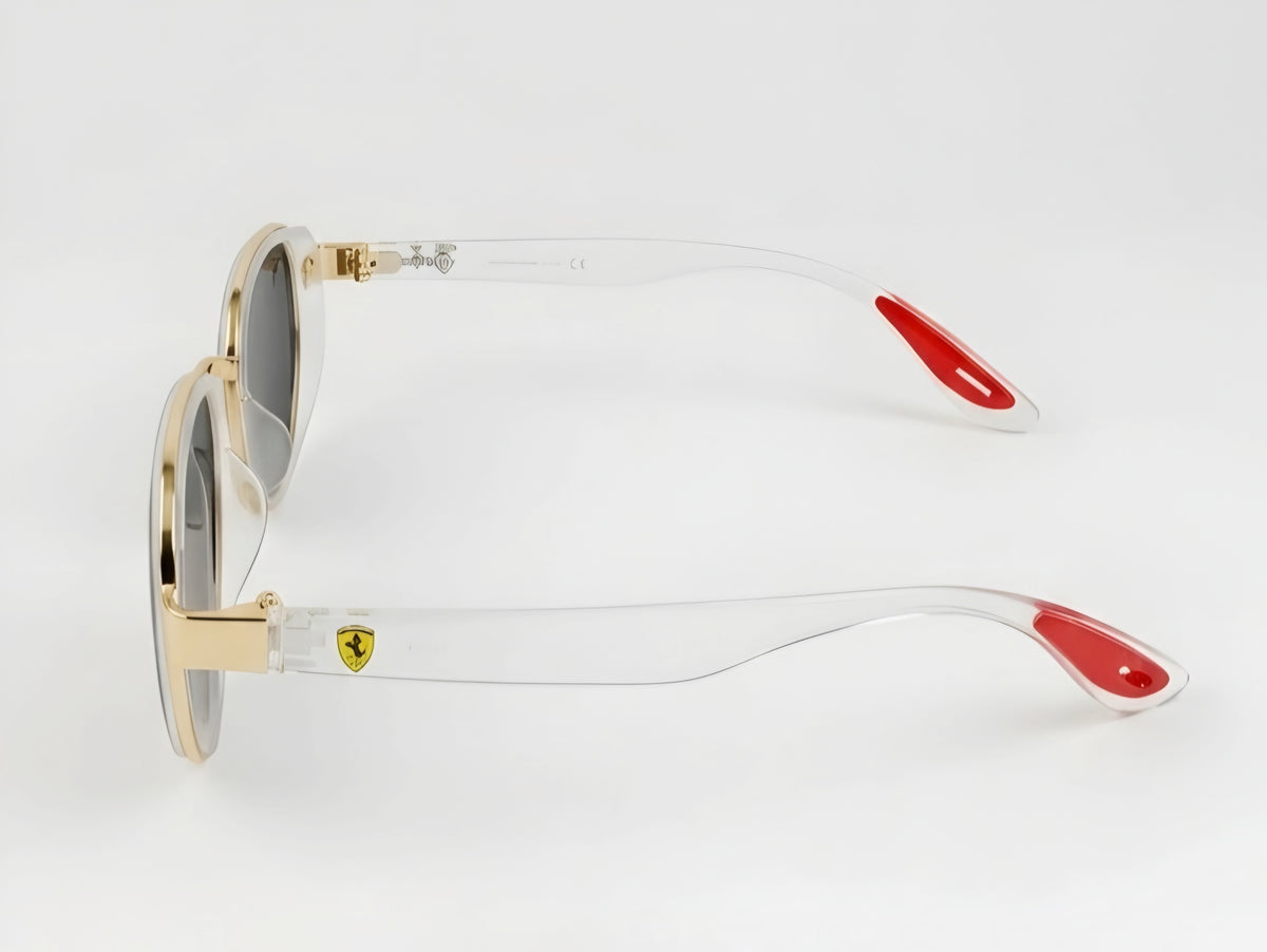🏎️✨ RAY BAN SCUDERIA FERRARI RB3674 | EDICIÓN COLECCIONISTA TRANSPARENTE & ORO