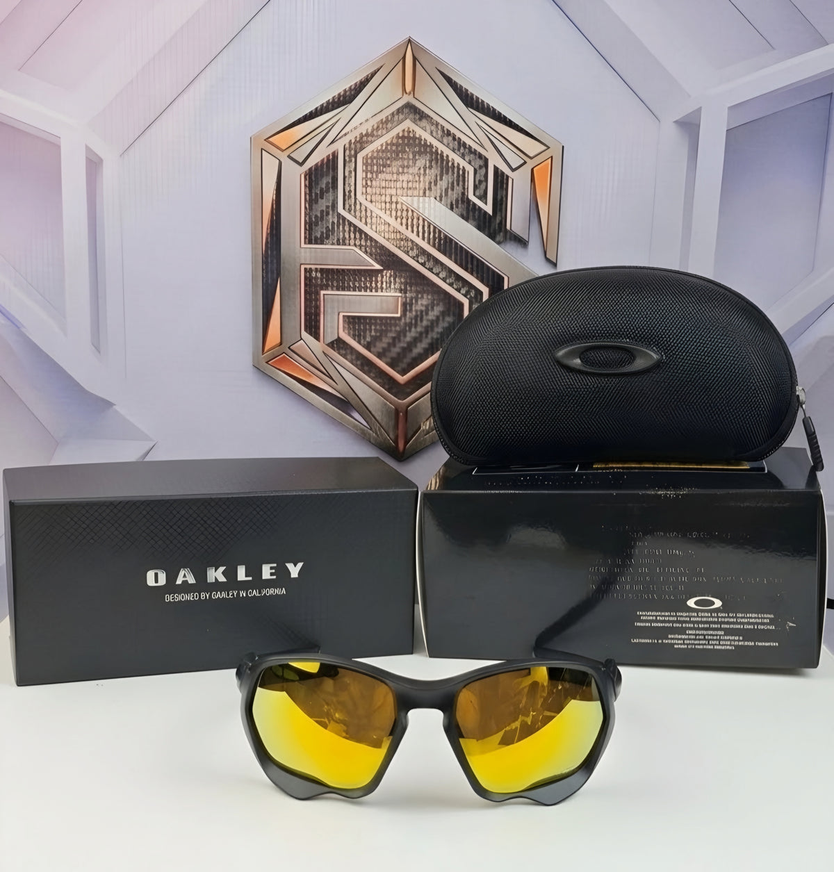 ⚡ OAKLEY PLAZMA OO9019 – MATTE BLACK / PRIZM 24K GOLD POLARIZED ⚡