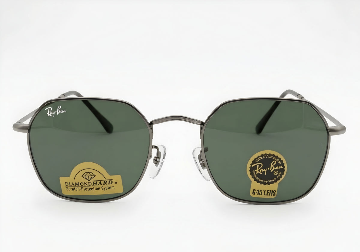 🔥 RAY-BAN HEXAGONAL RB 3694 – BLACK METAL & CLASSIC G-15 🔥 VIDRIO NEGRO