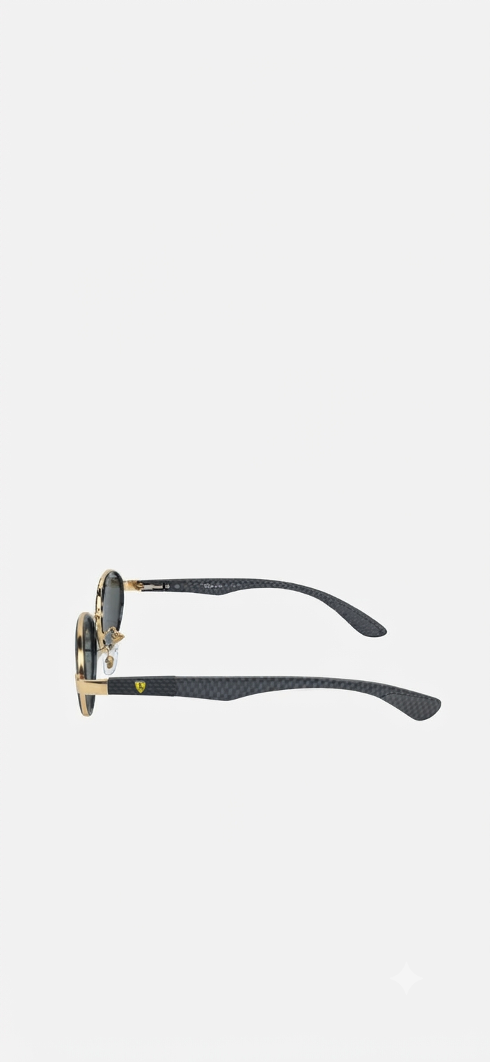 RayBan x Ferrari Oval / Fibra De Carbono/ Marco Dorado (Ref: RB32112)