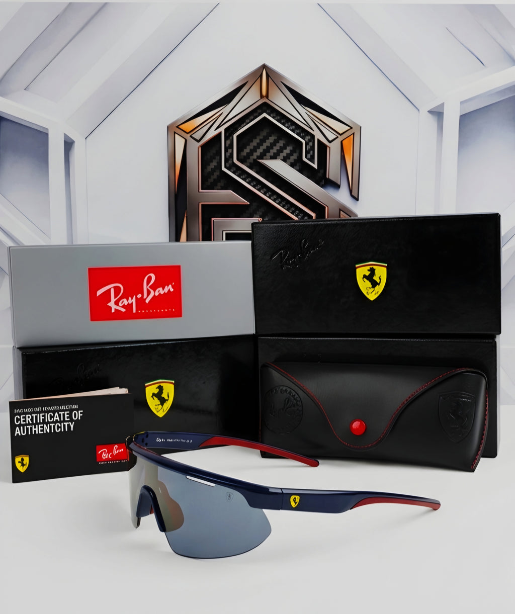 Ray-Ban x Scuderia Ferrari Shield Performance (Edición Especial Azul/Rojo)