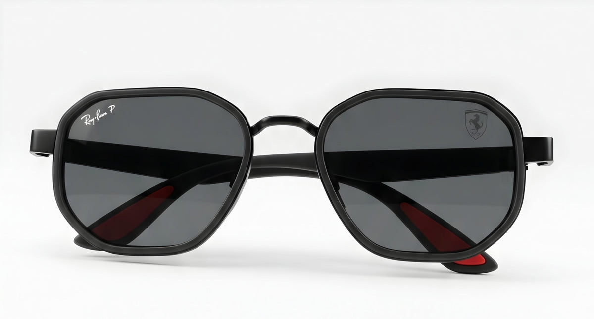🏎️ RAY-BAN SCUDERIA FERRARI RB3674M – EDICIÓN ALL BLACK - MARCO NEGRO MATE / LENTES OSCUROS