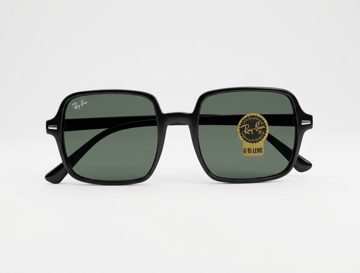 🔥 RAY-BAN SQUARE II - BLACK / G-15 CLASSIC (RB 1973 901/31) 🔥