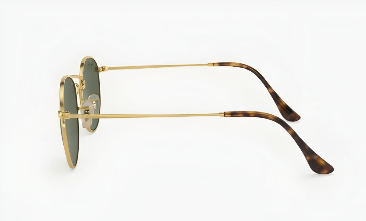 🔥 🔥 RAY-BAN ROUND METAL RB 3447 – EL ESTILO RETRO QUE NUNCA PASA DE MODA - MARCO DORADO VIDRIO VERDE  🔥